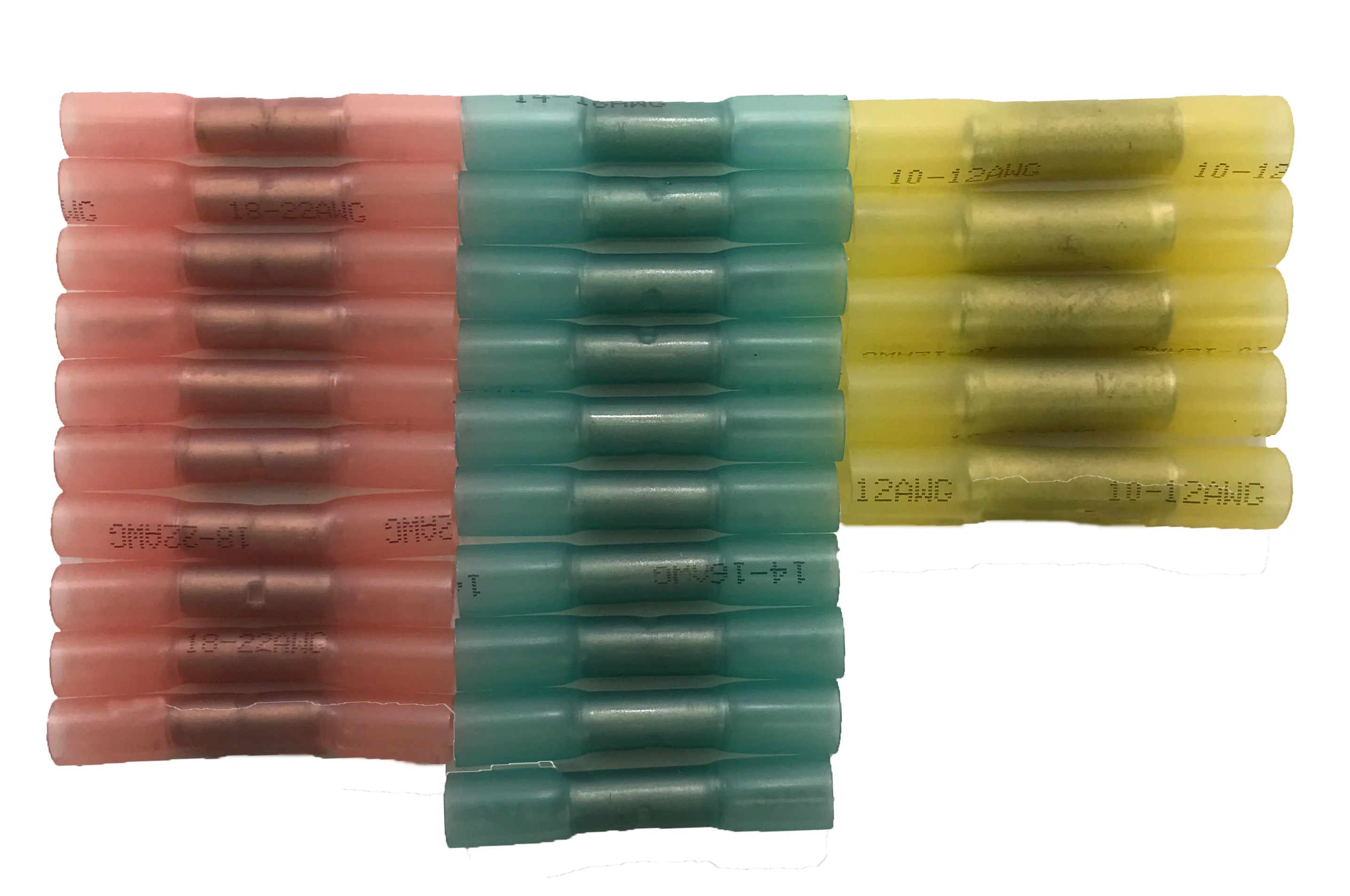 Heat Shrink & Crimp Butt Connector Assortment - 25 Piece - Made in USA
