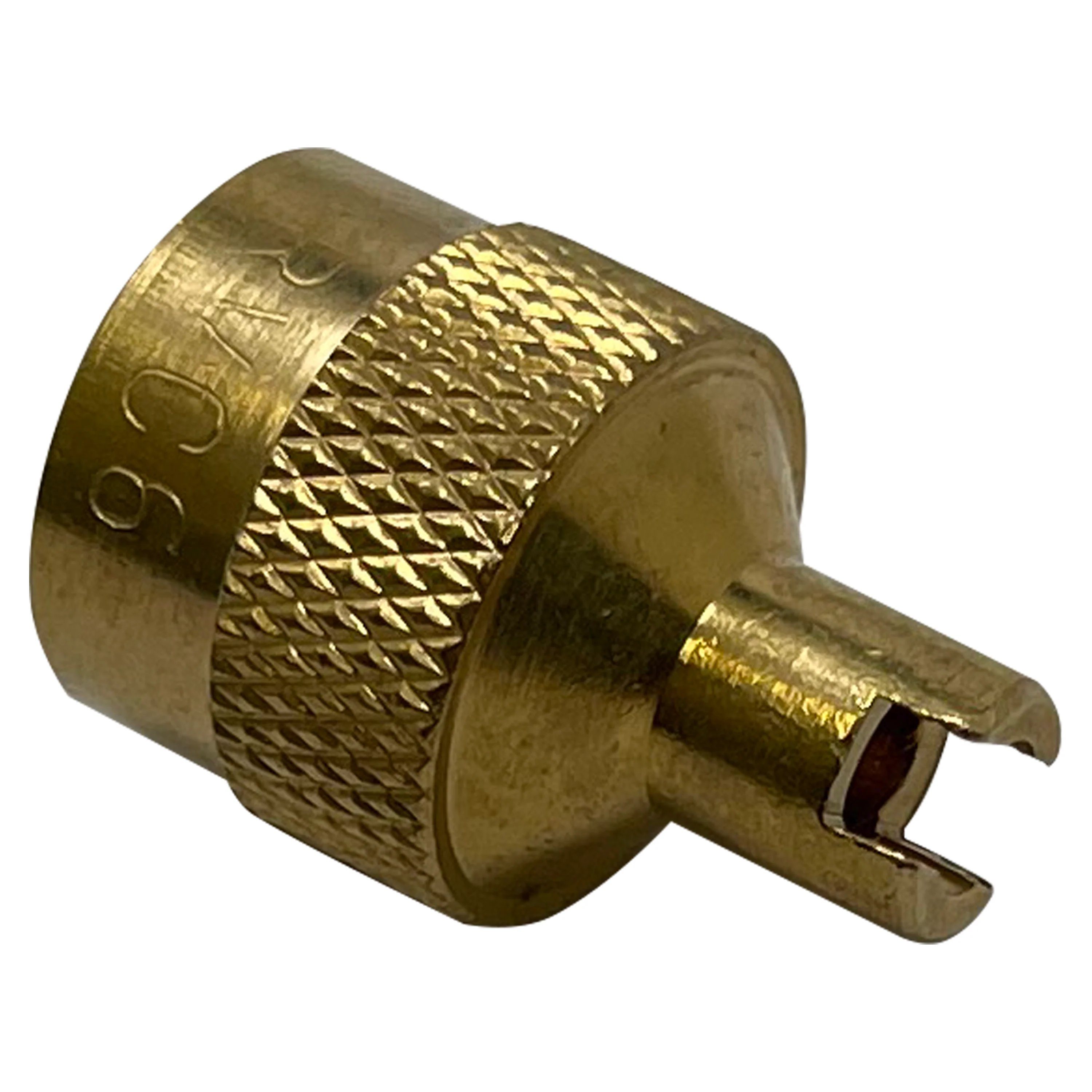 Large Bore Brass Screwdriver Tire Valve Stem Cap - 10 or 100 Pack - Image 2