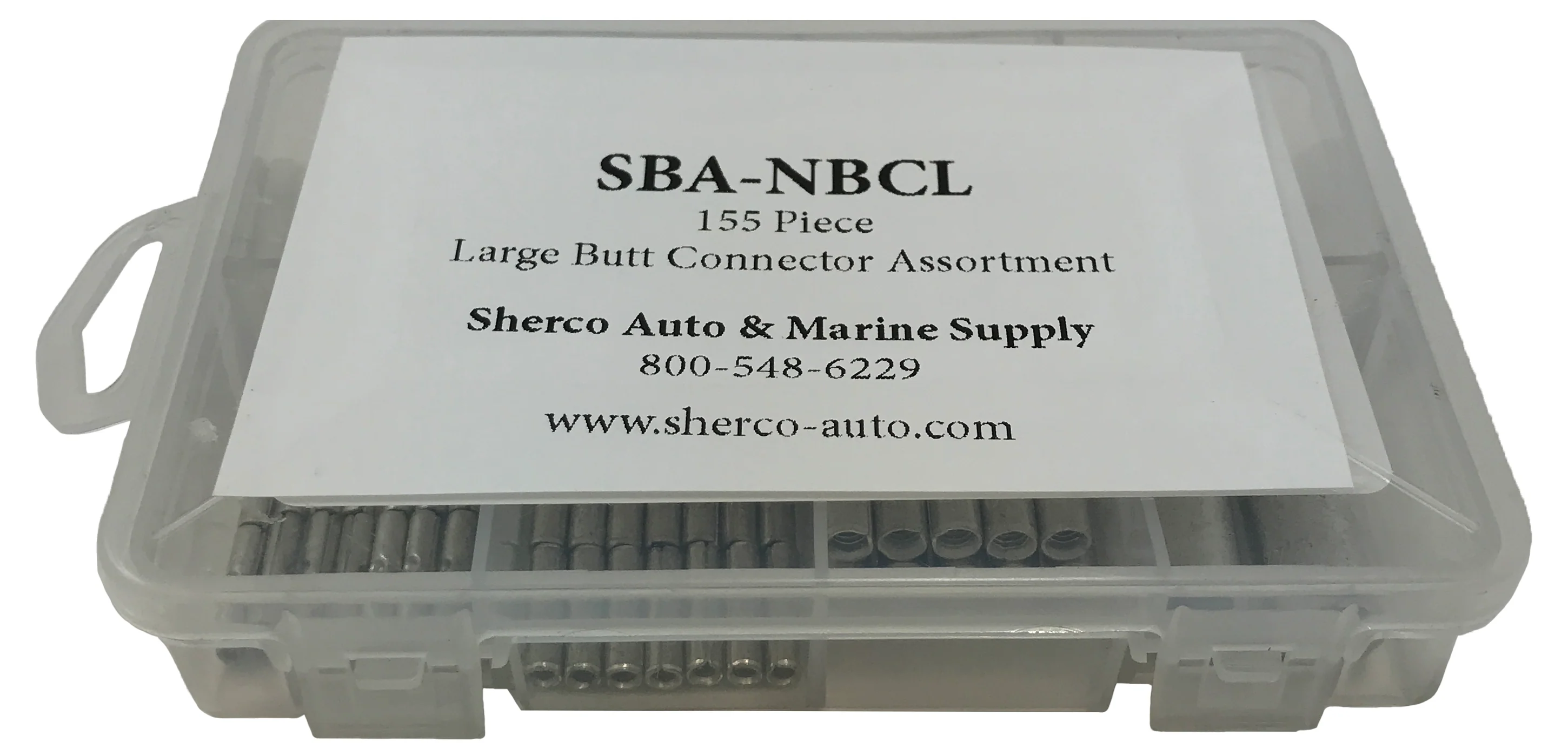 Large Non-Insulated Butt Connector Assortment Kit - 155 Pieces - Image 3
