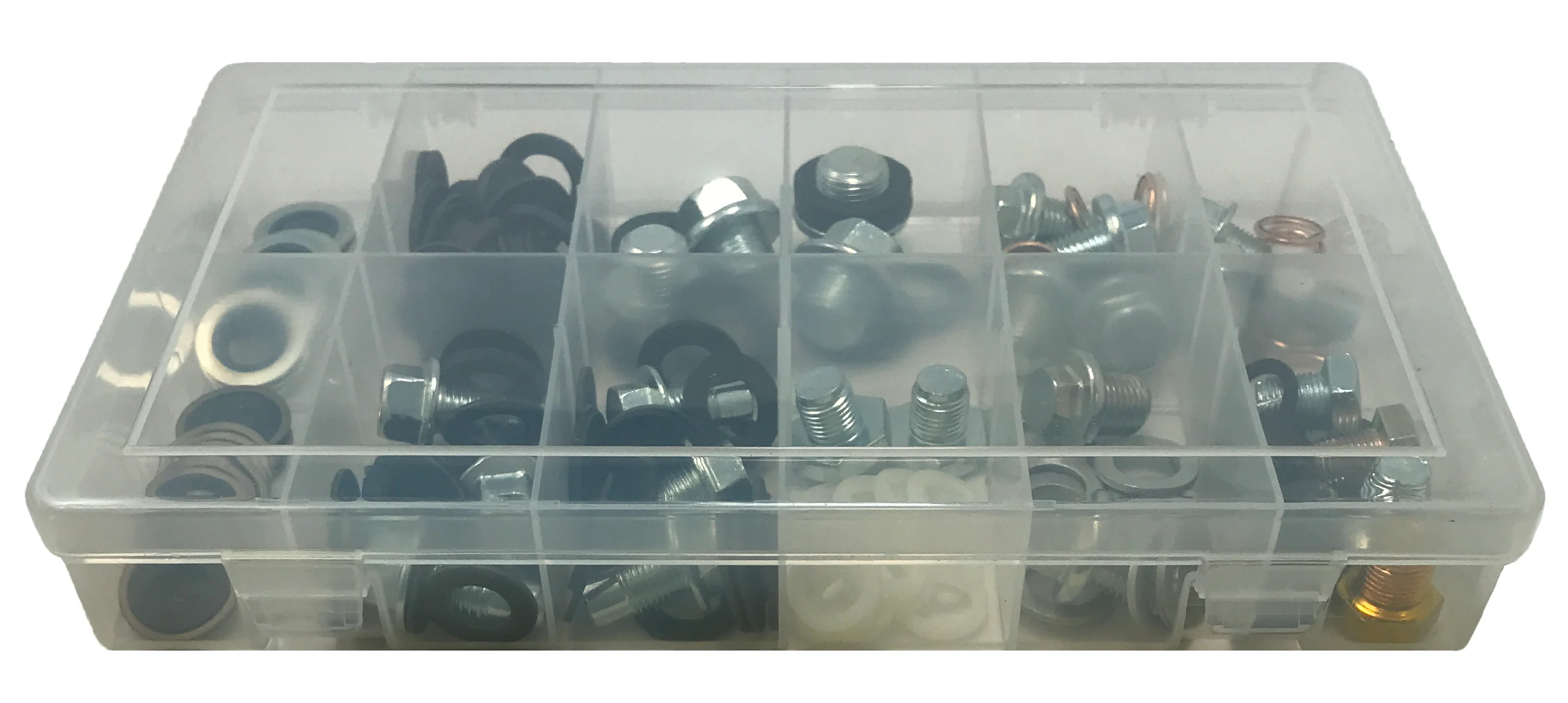 163 Piece Large Oil Drain Plug And Gasket Assortment Kit - Image 2