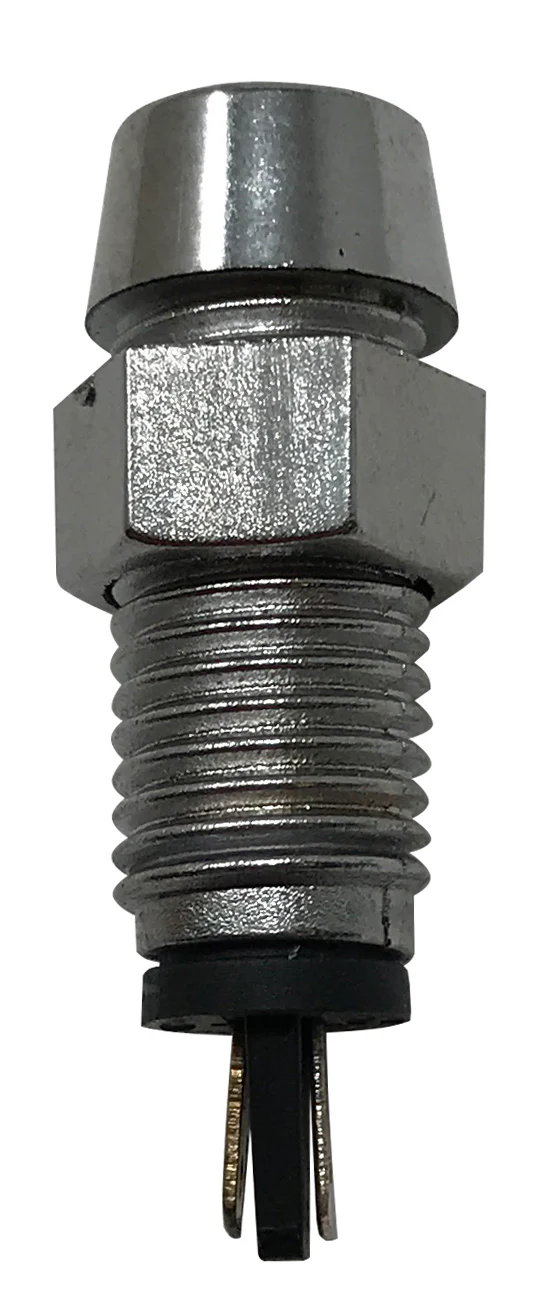 LED Indicator Light - 12V Chrome Housing - Fits 8mm Hole - 1 or 5 Pack - Image 4
