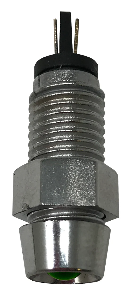 LED Indicator Light - 12V Chrome Housing - Fits 8mm Hole - 1 or 5 Pack - Image 9