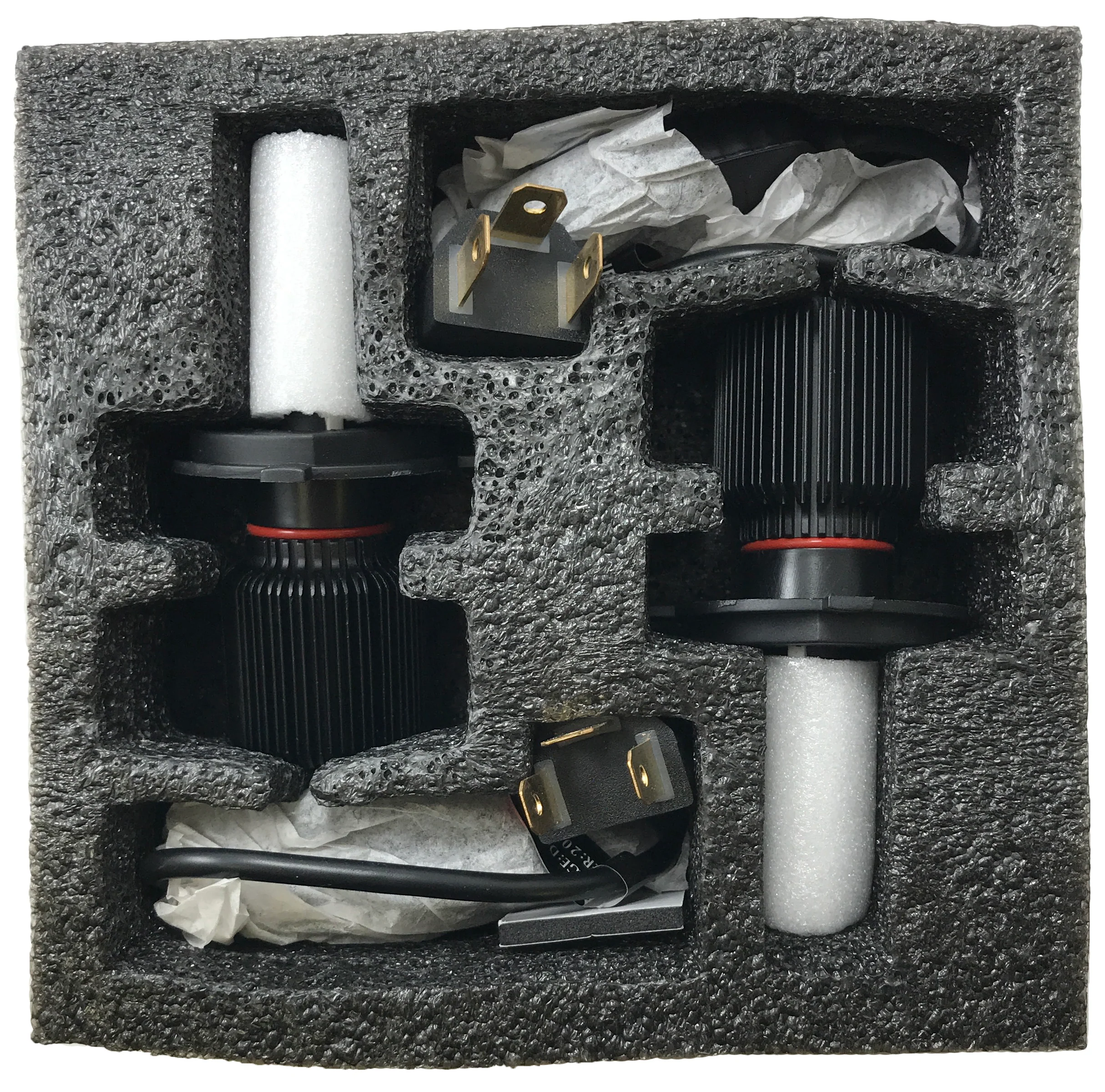 Set of LED Replacement Headlight Bulbs - H4 Dual Beam - Image 2