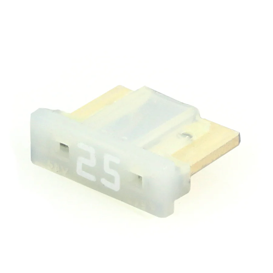 Low Profile Mini Fuses - 25 Amp - 5 - 25 Pack - Made in USA