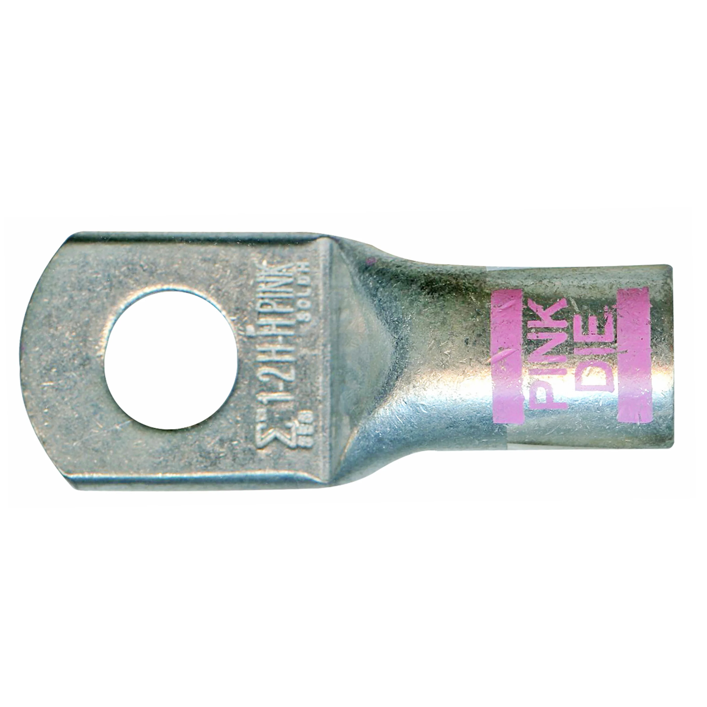 Mega HD Copper Lug - Plated 2-1 AWG 3/8" Stud Pink - 5 or 50 Pack