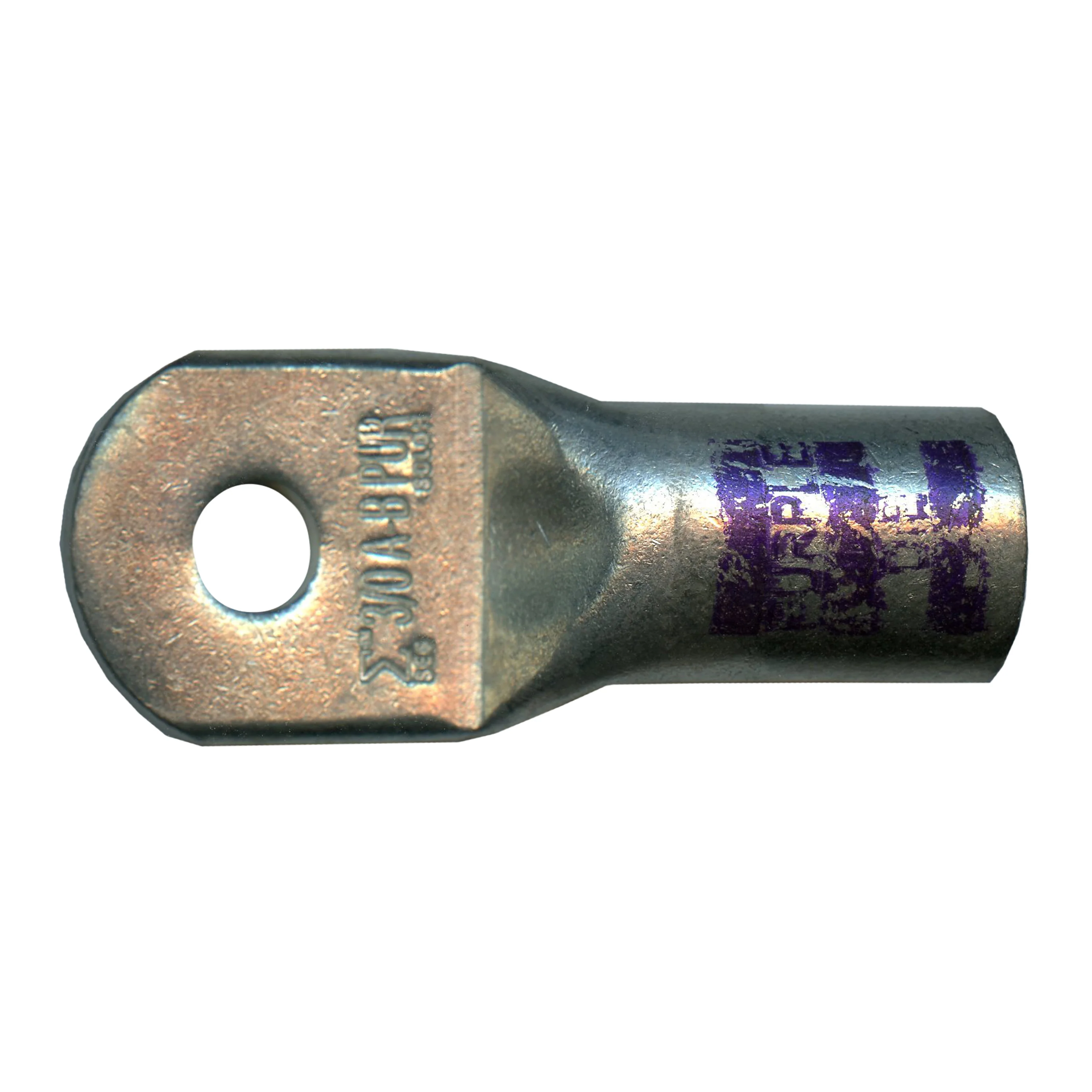 Mega HD Copper Lug - Plated 3/0 AWG 5/16" Stud Purple - 5 or 50 Pack