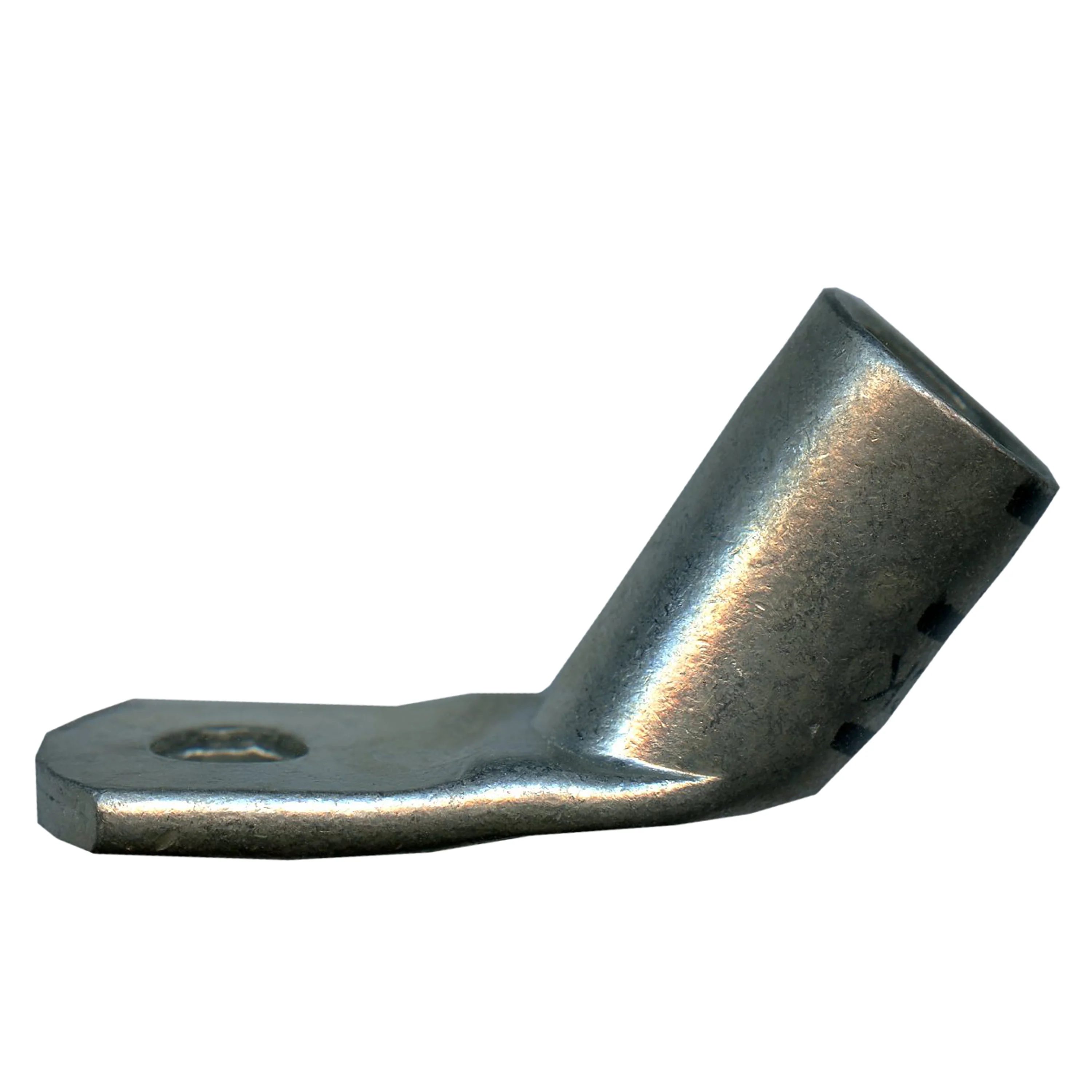 Mega HD Copper Lug - Plated 45-Deg 1/0 AWG 5/16" Stud Black - 5 or 50 Pack