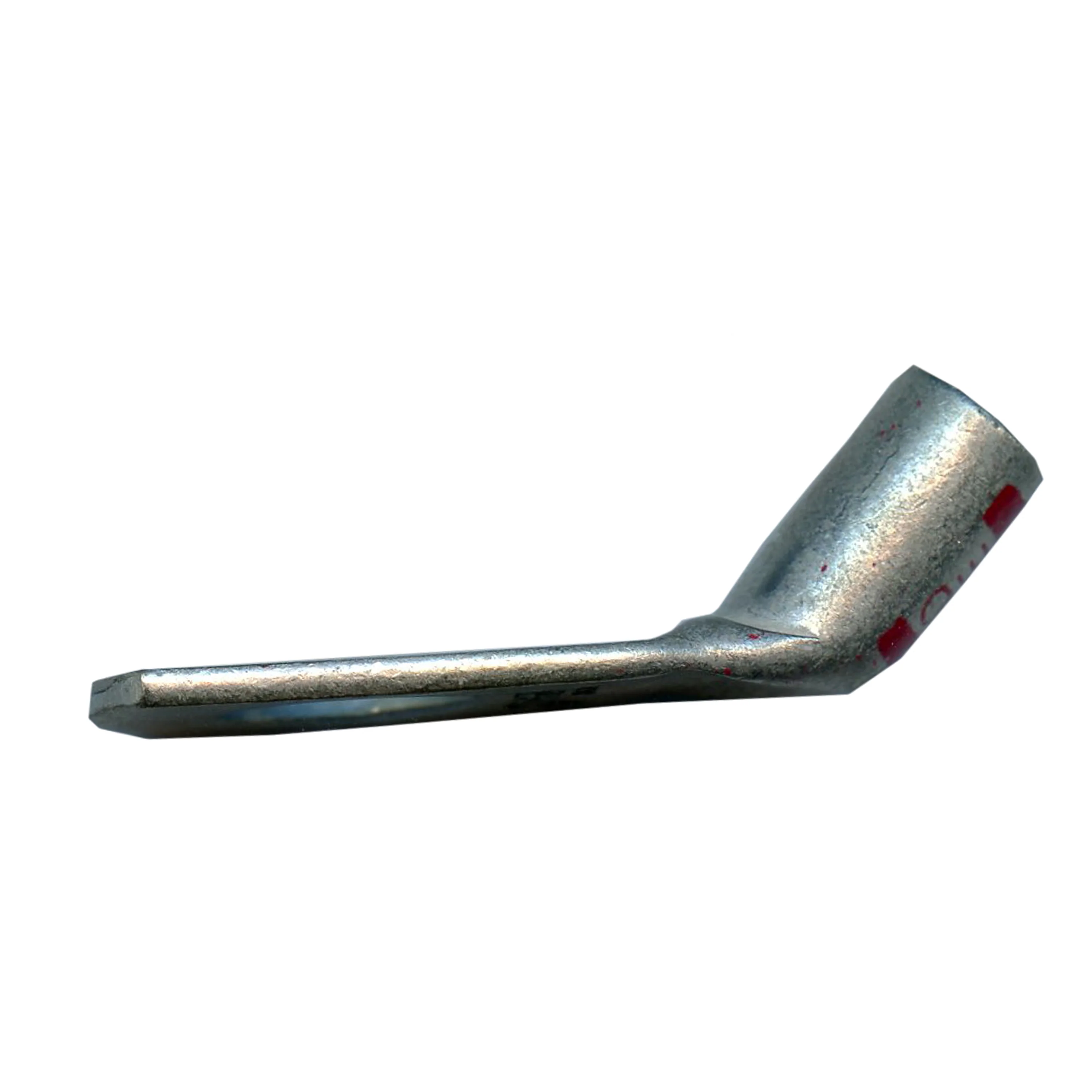 Mega HD Copper Lug - Plated 45-Deg 8 AWG 3/8" Stud Red - 5 or 50 Pack