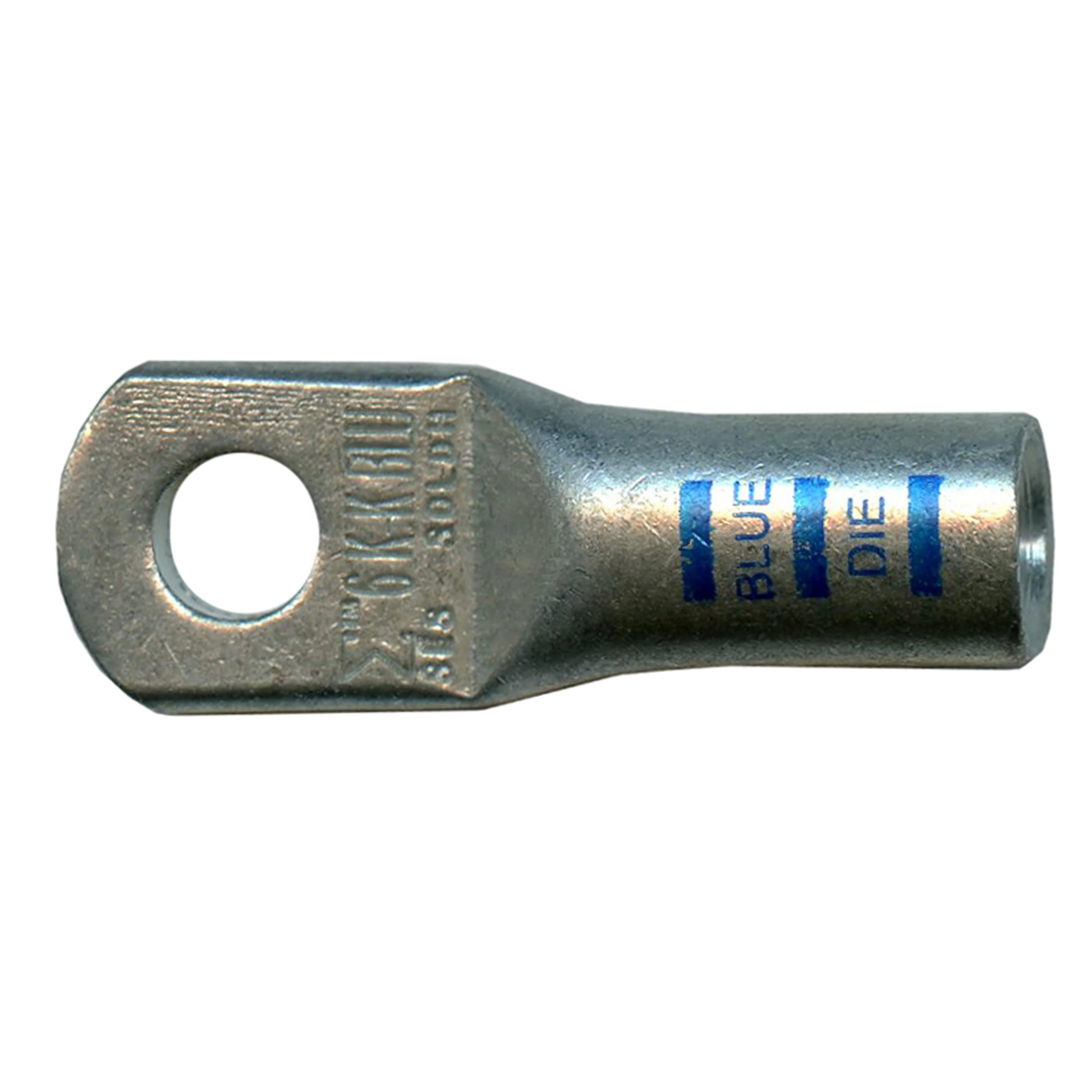 Mega HD Copper Lug - Plated 6 AWG #10 Stud Blue - 5 or 50 Pack