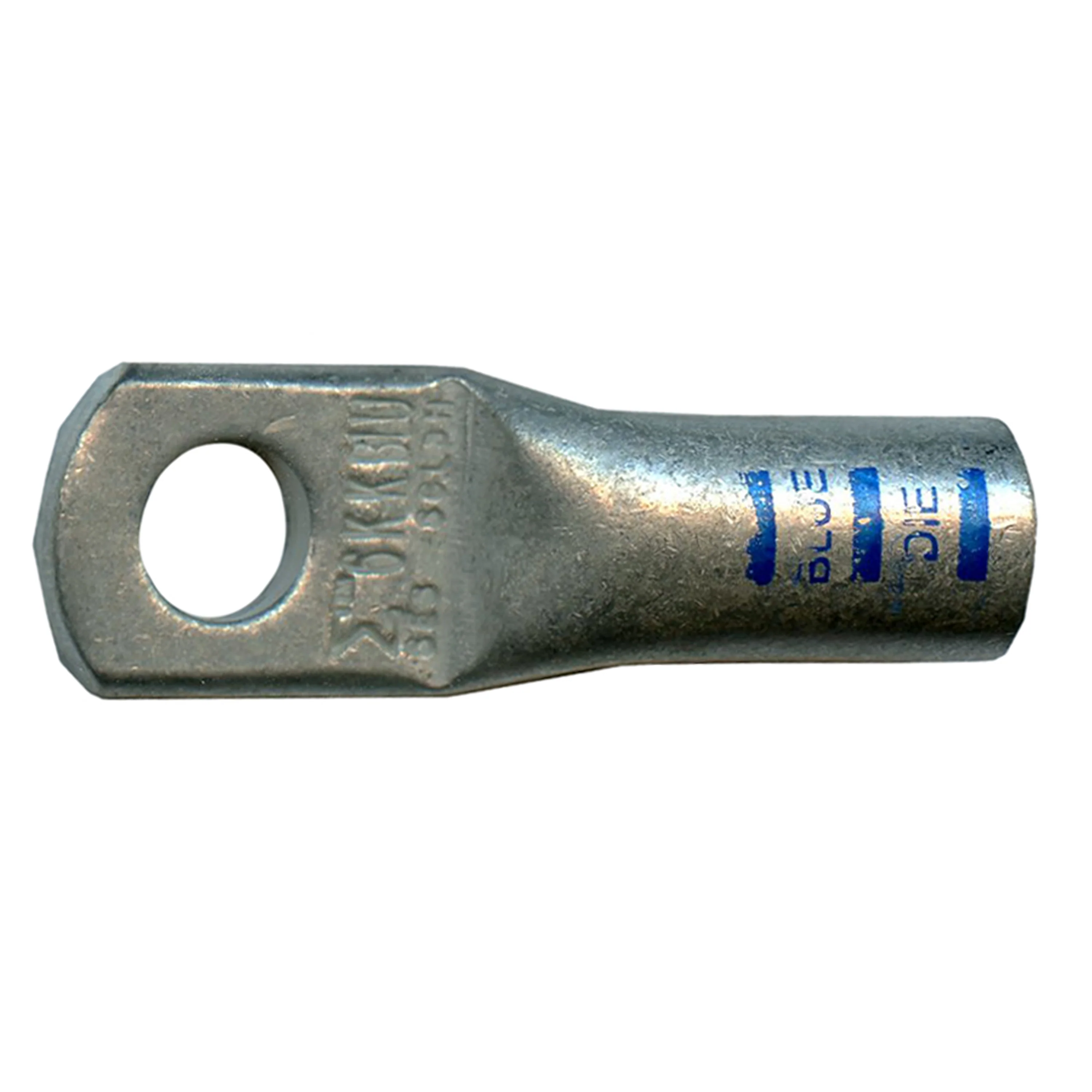 Mega HD Copper Lug - Plated 6 AWG 1/4" Stud Blue - 5 or 50 Pack