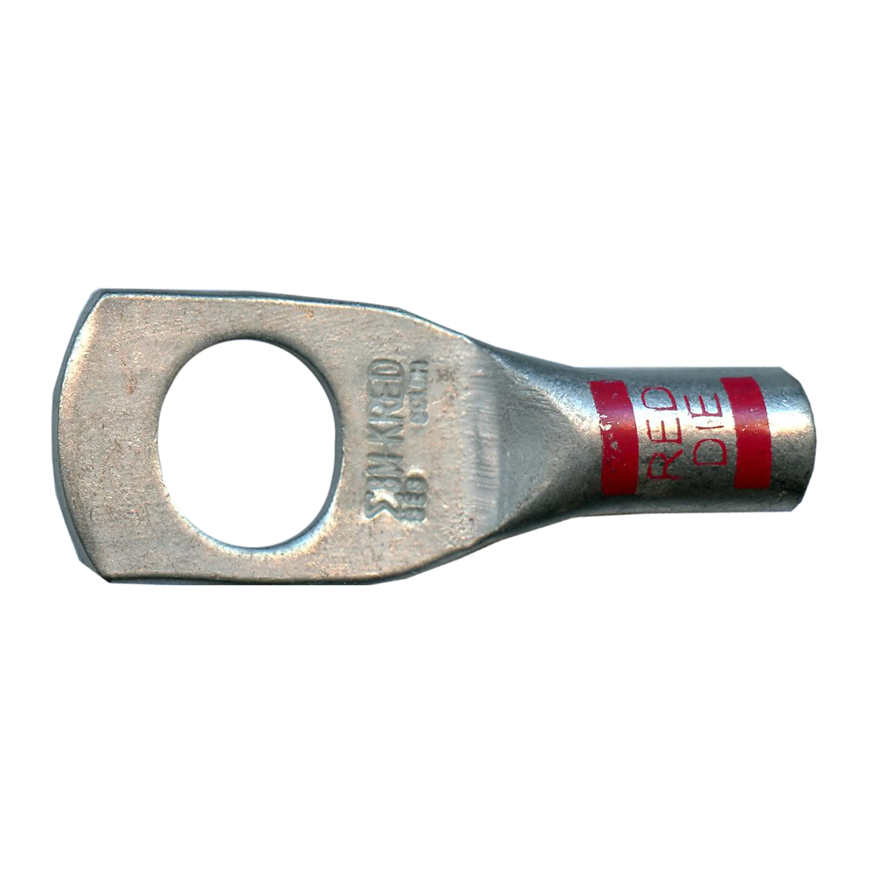 Mega HD Copper Lug - Plated 8 AWG 3/8" Stud Red - 5 or 50 Pack