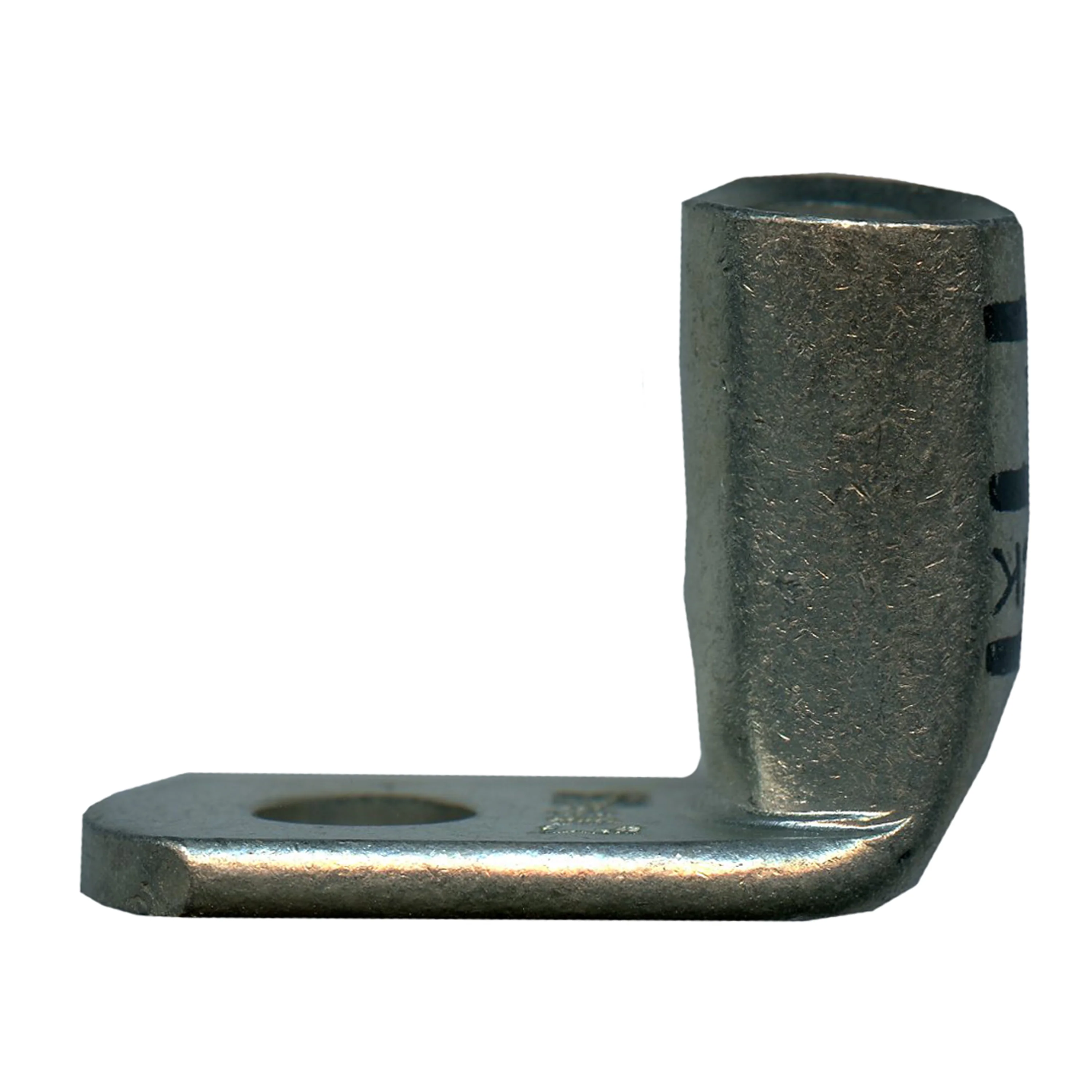 Mega HD Copper Lug - Plated 90-Deg 1/0 AWG 3/8" Stud Black - 5 or 50 Pack