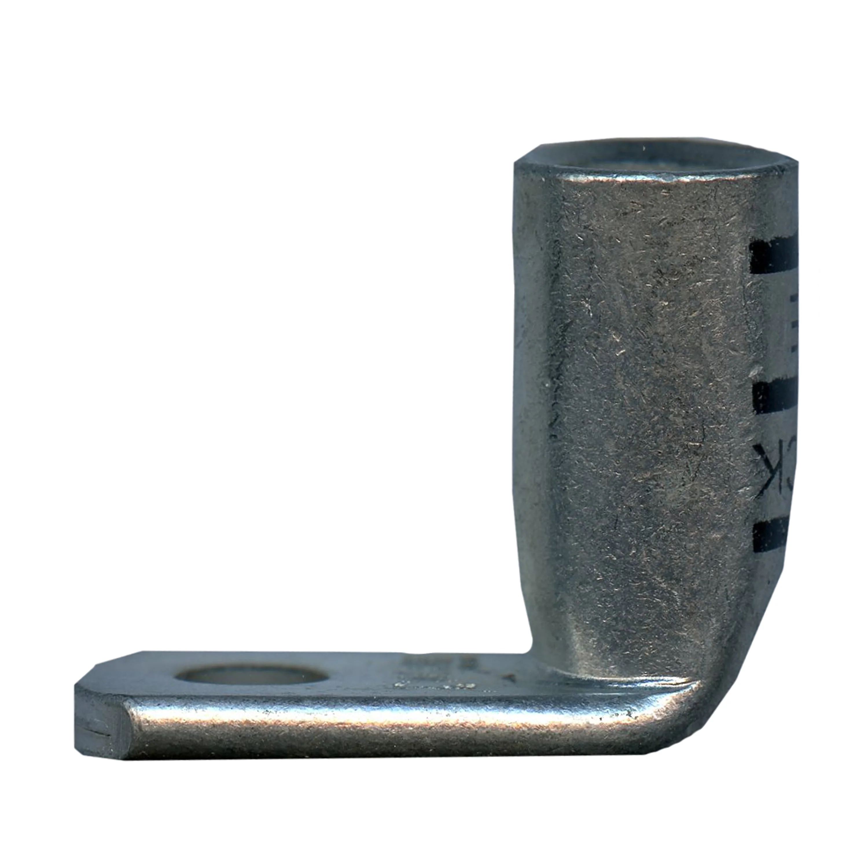 1/0 AWG Mega HD 90° Bent Copper Lug - 5/16" Stud - Black - 5 or 50 Pack - Made in USA