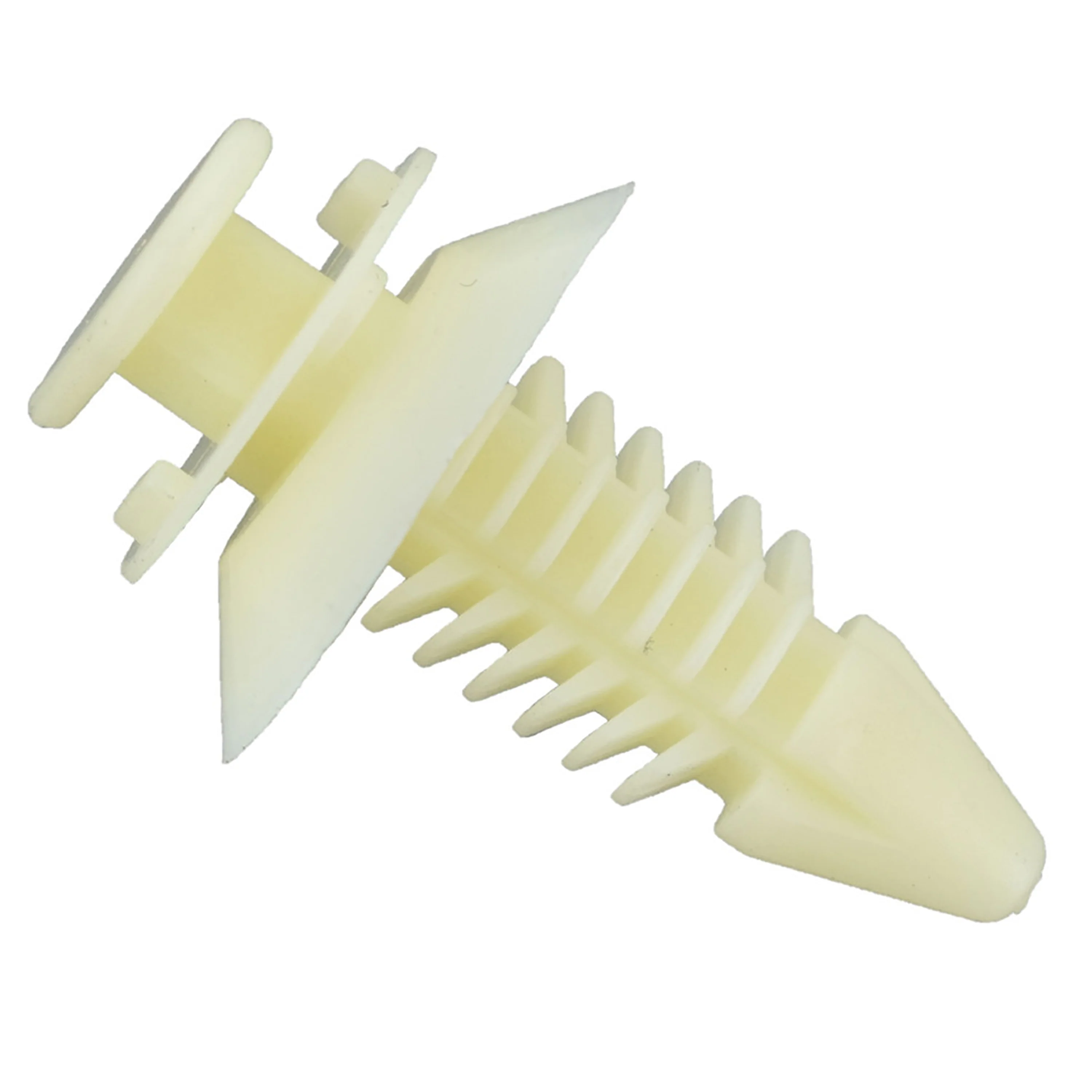White Nylon Door Trim Panel Clip Retainer - 7 MM Hole 19 MM Stem 7 x 12.50 MM Head - 25 Pack - Image 2