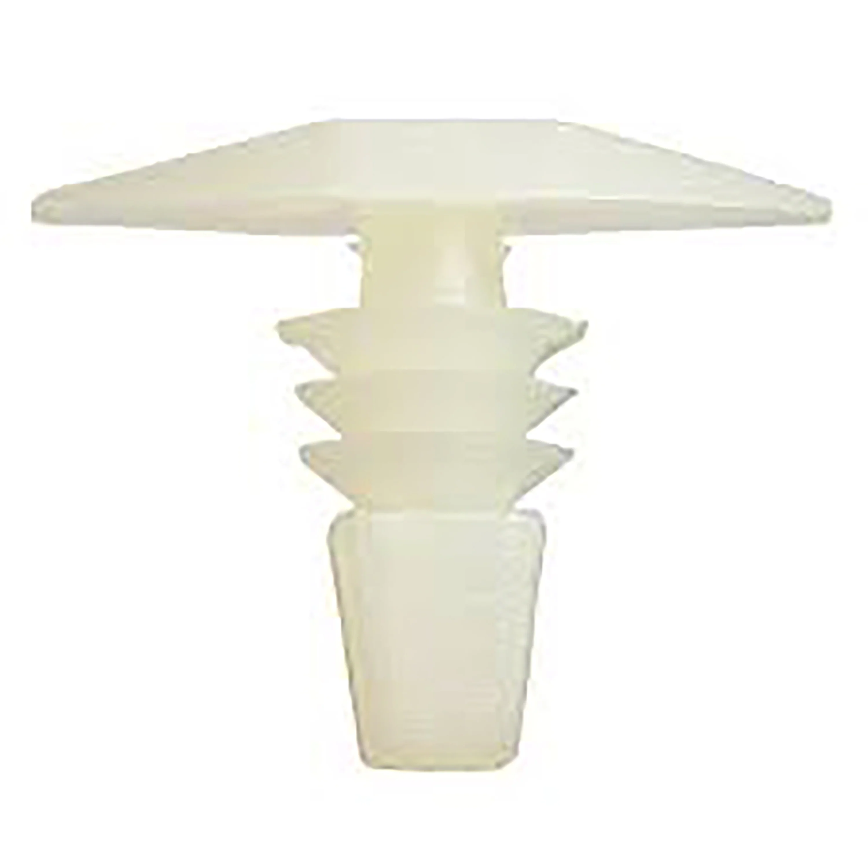 Natural Nylon Weatherstrip Retainer Clips - 13/64" Hole - 10mm Stem - 7x16mm Head - 50 Pack