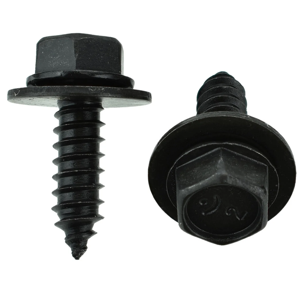 Black Hex Head Sheet Metal Screws - 6.3-1.81 x 20mm, 10mm Hex Head - 50 Pack - Image 2