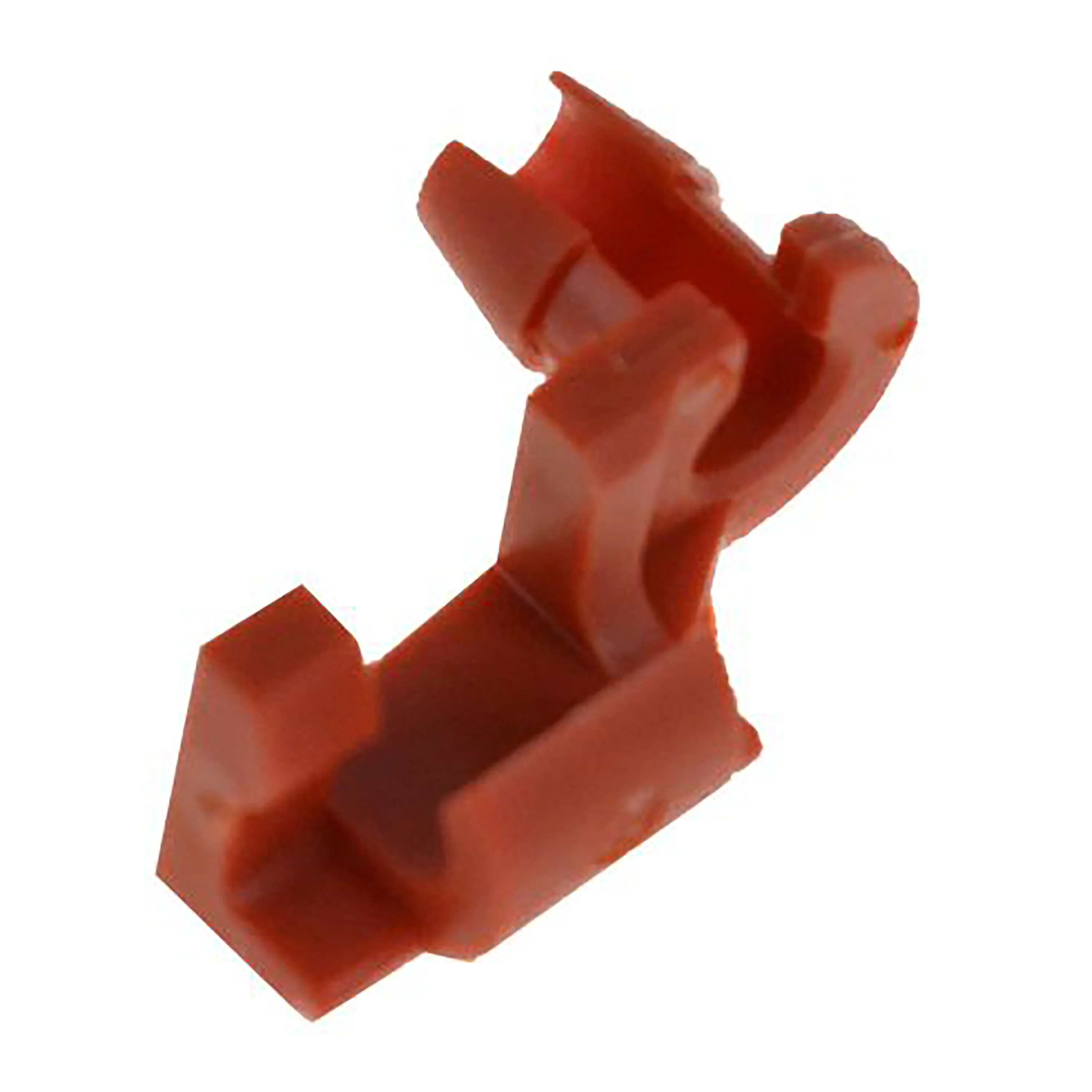 (MI901) Right Hand Side Red Nylon Door Lock Rod Clips Retainer - 5/32" Rod 15/64" Hole - 50 Pack - Image 3