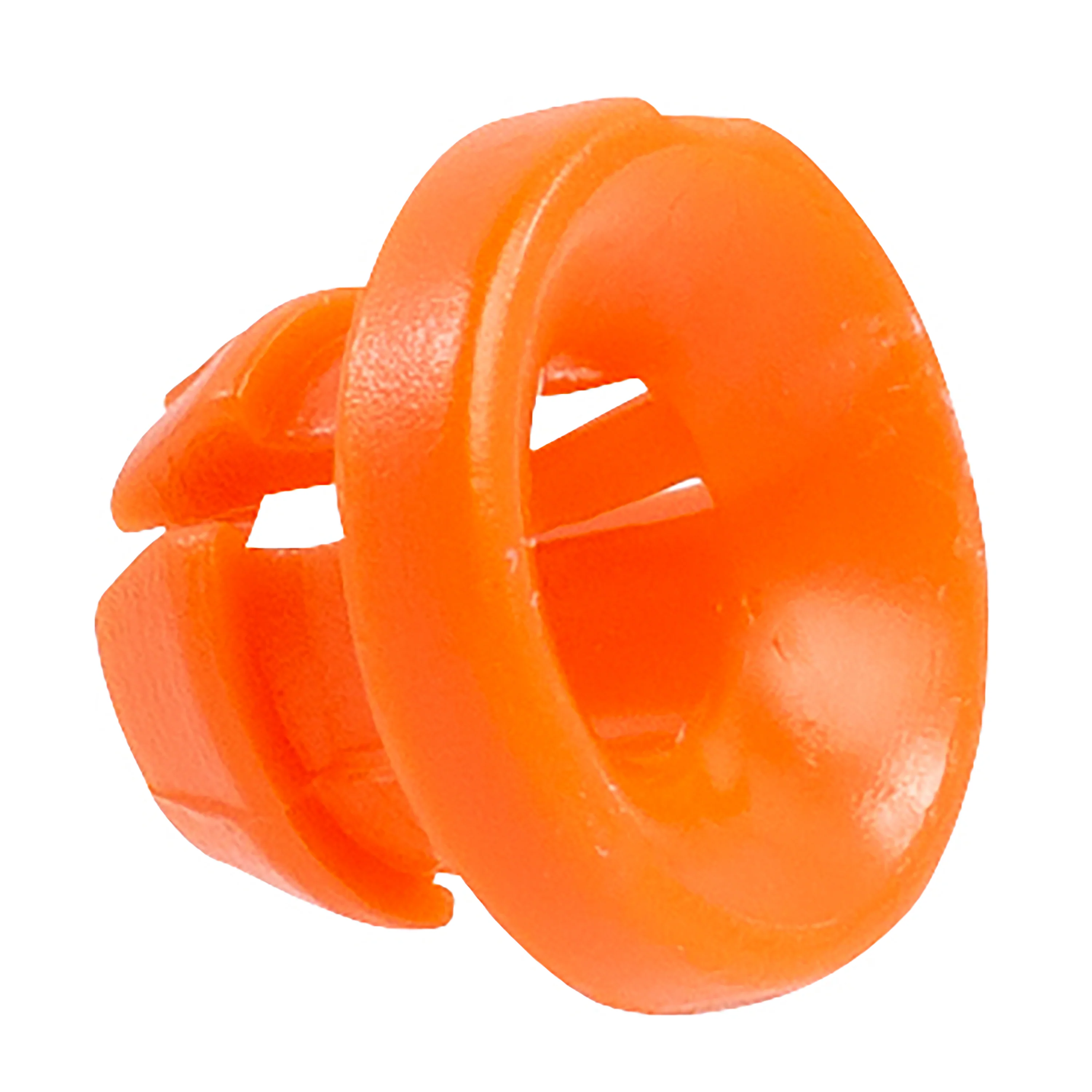 Orange Nylon Door Lock Rod Clips Retainer - 4 MM Rod 6 MM Hole - 100 Pack - Image 2