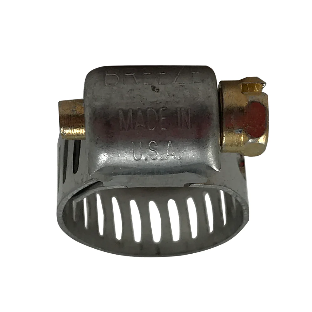 SAE #4 Stainless Steel Mini Worm Gear Hose Clamp - 7/32" to 5/8" - 5/16" Band - 10 or 100 Pack - Image 6