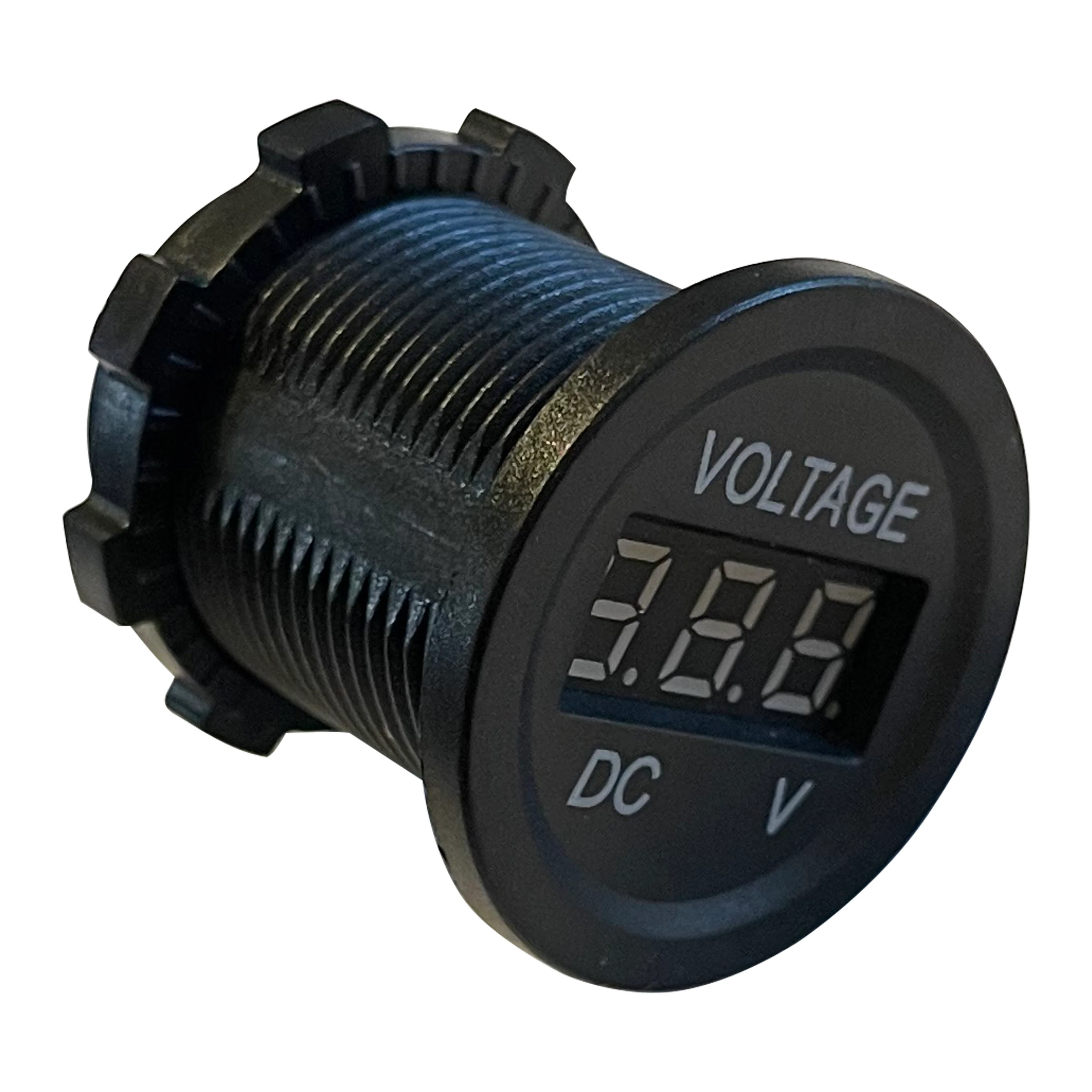 Mini Digital Voltage Meter Gauge 30 Volts with 1-1/8" Mounting Hole - Image 3