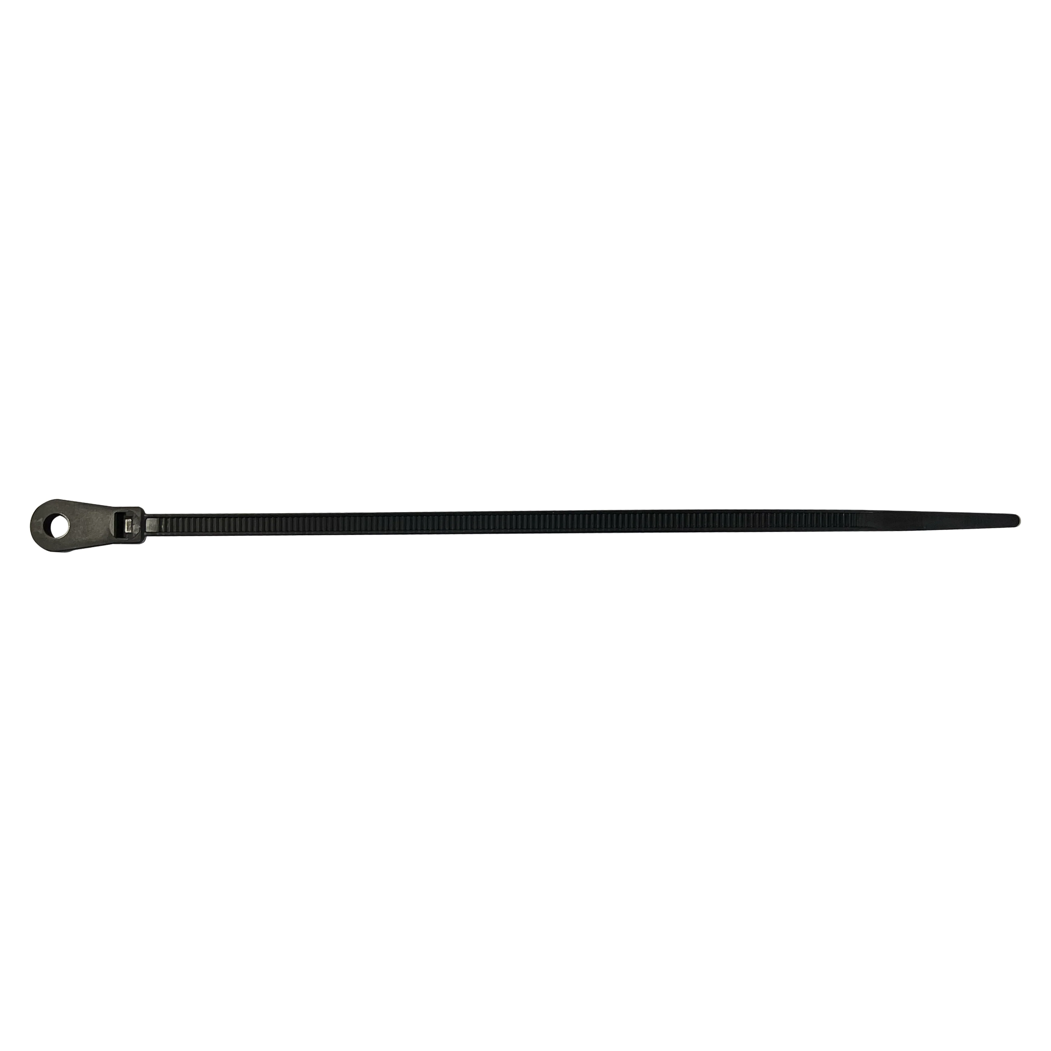 Black 5" Cable Tie w/Mounting Hole, 100 pack - Image 5