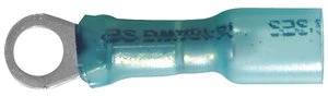 14-16 AWG Blue Ring Terminals - #10 Stud Size - 10 to 500 Pack