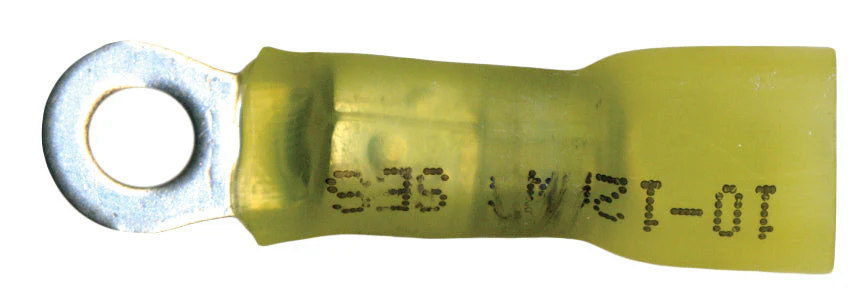Multilink Yellow Ring Terminal 10-12 AWG #8 Stud - 10 to 500 Pack - Image 2