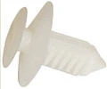 Natural Nylon Door Trim Panel Retainer Bottom Head Diameter 3/4", Top Head Diameter 19/32",Stem Diam