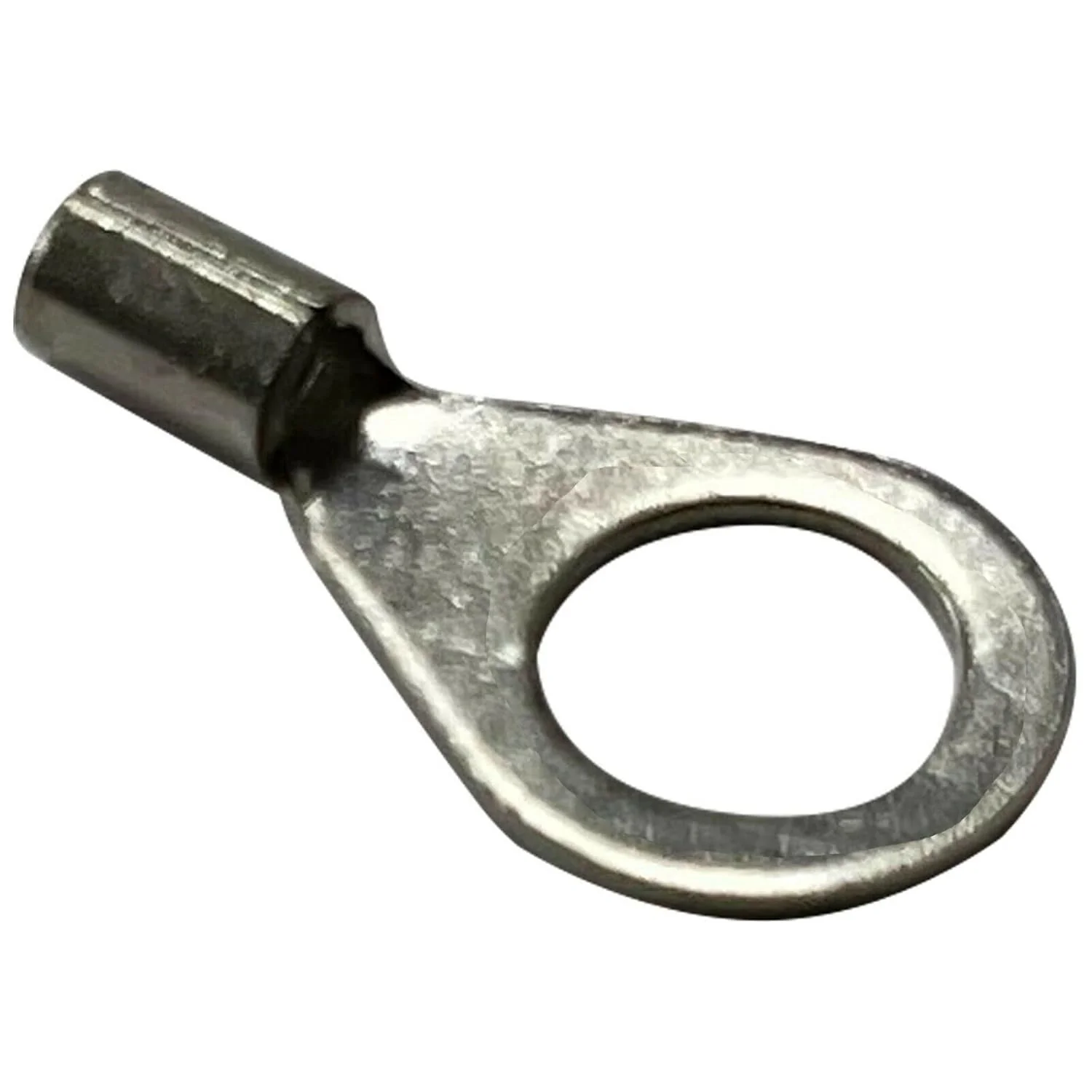 16-14 AWG Non-Insulated Ring Terminal - 3/8" Stud - 100 or 1000 Pack - Made in USA