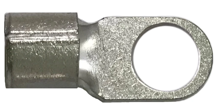 Non-Insulated Ring Terminal 2 Gauge 1/2" Stud - 25 to 1000 Pack