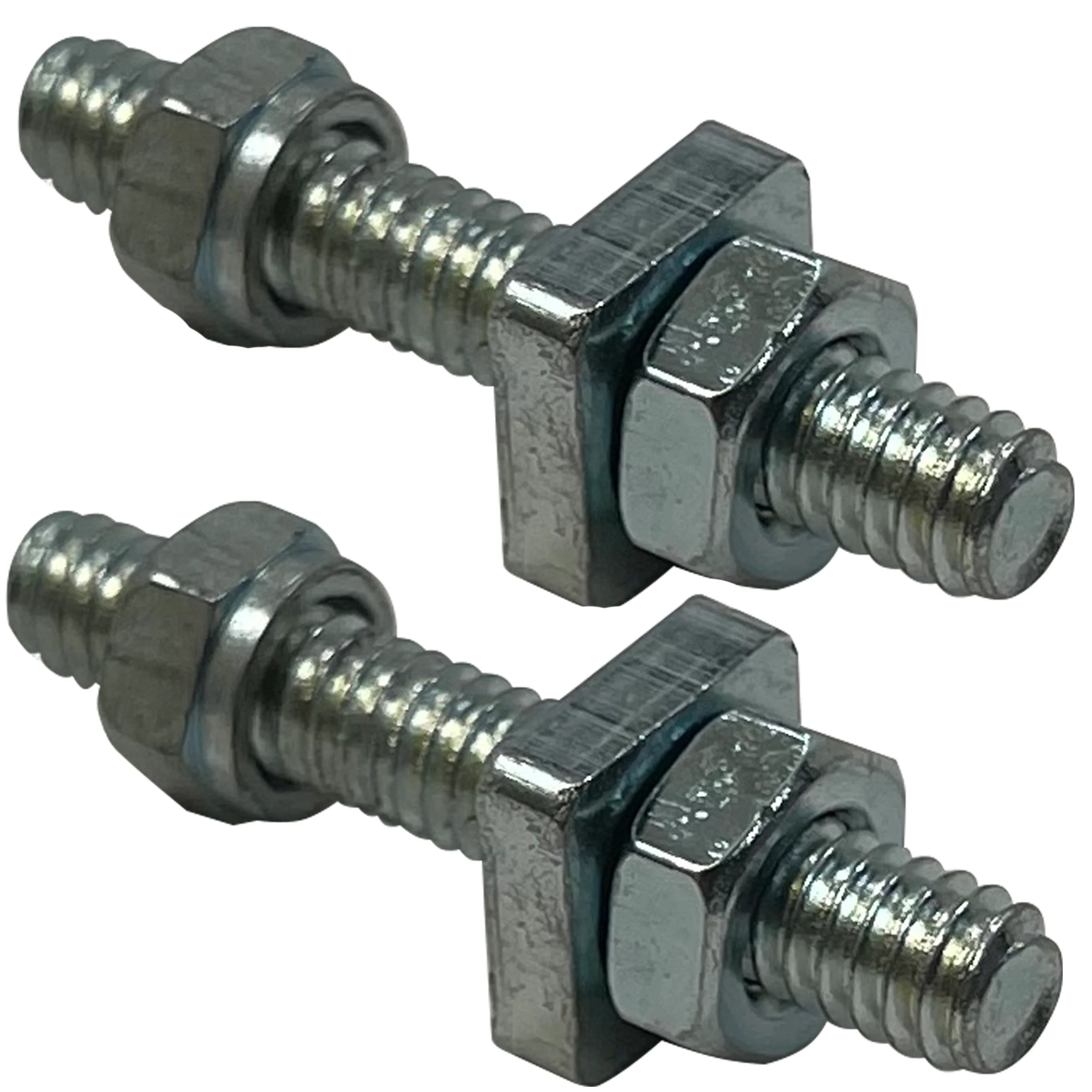 3/8" Double Threaded Battery Terminal Bolts - Auxiliary Power Cable Connection (Positive & Negative) - 2 Pack