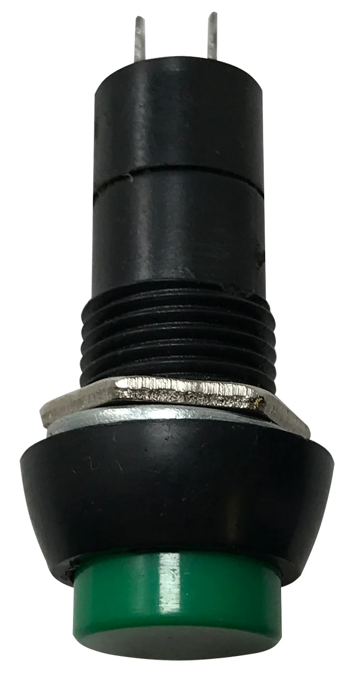 OFF/ ON SPST GREEN ROUND Momentary Push Button Switches 2 pin - 1 or 10 Pack - Image 6