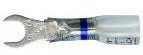 Optiseal Clear Heat Shrink & Crimp Blue Spade Terminal 16-14 Gauge #6 Stud - 10 to 500 Pack - Image 2