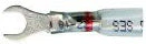 Optiseal Clear Heat Shrink & Crimp Red Spade Terminal 22-18 Gauge #6 Stud - 10 to 500 Pack - Image 3