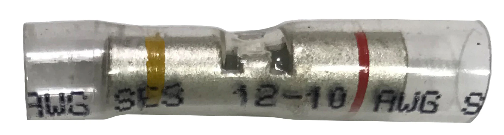 Optiseal Clear Heat Shrink & Crimp Step-Down Butt Connector 12-10 to 8 Gauge - 10 to 500 Pack - Image 2