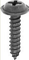 Phillips Flat Top Washer Head Black Phosphate Finish Trim Screw,
