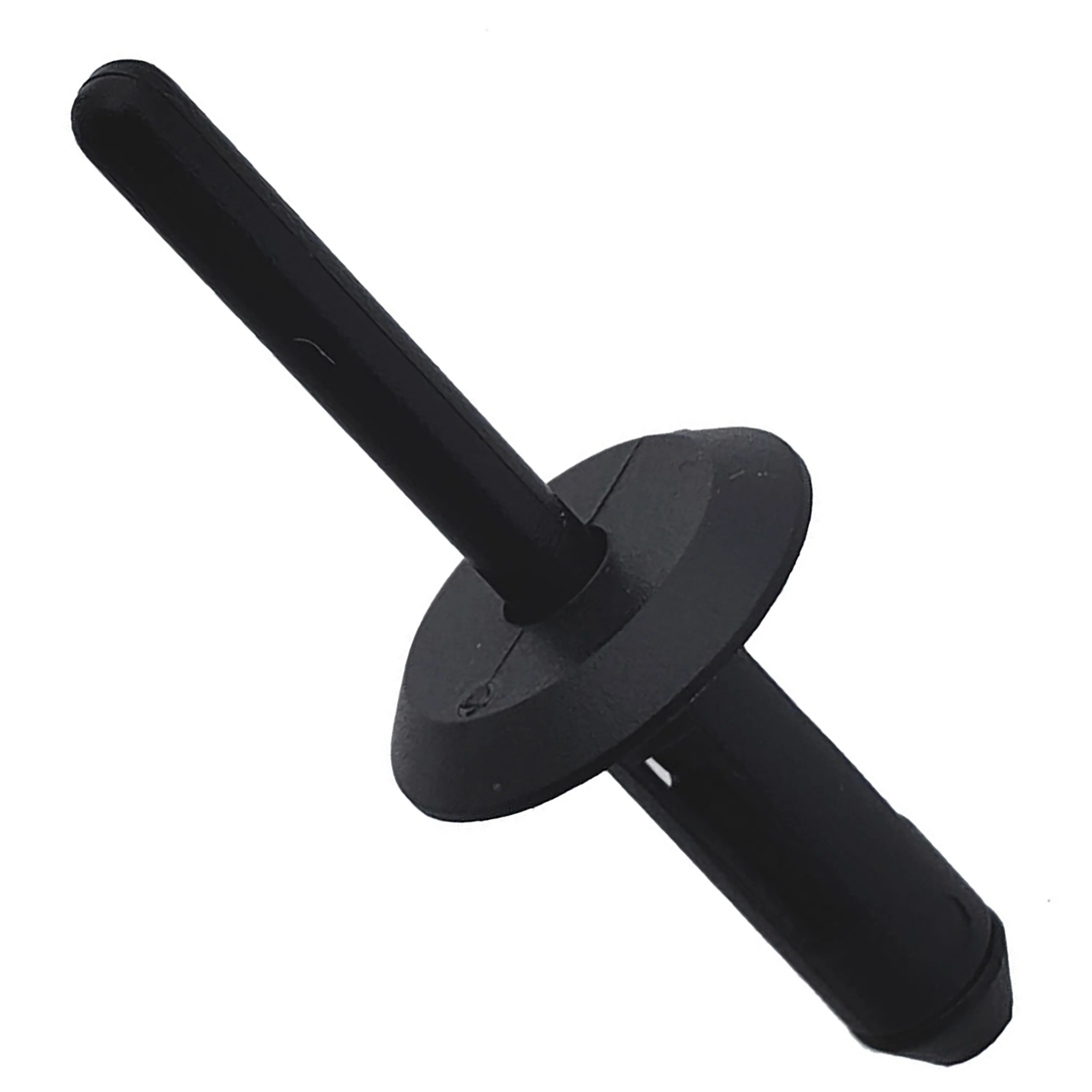 Black Nylon Blind Rivet Mandrel Retainer - 17/64" Dia. - 23/32" Flange - 25 Pack - Image 3