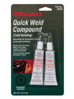 Quick Weld Compound - (2) 1 Oz. Tubes - Resin & Hardener - Carded