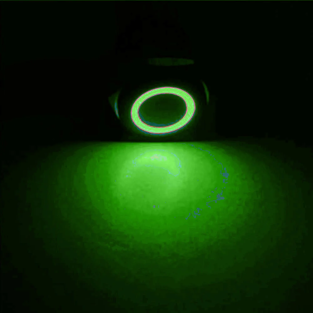 LED Latching Push Button Switch - 12V Black Metal - On/Off - 19mm Mount - Image 16