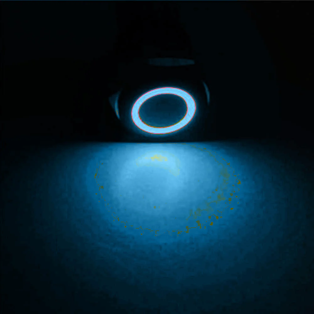 LED Latching Push Button Switch - 12V Black Metal - On/Off - 19mm Mount - Image 19