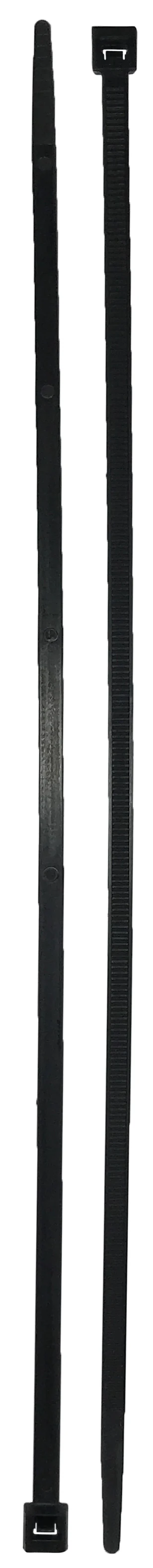 Releasable Black 11" Inch Cable Ties 50 lbs - 100 Pack - Image 7