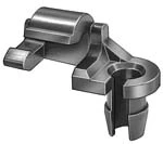 Right-Hand Nylon Door Lock Rod And Hood Latch Locking Push Rod Clip, 5/32 (4mm) Rod Size, Chrysle - 25 or 100 Pack