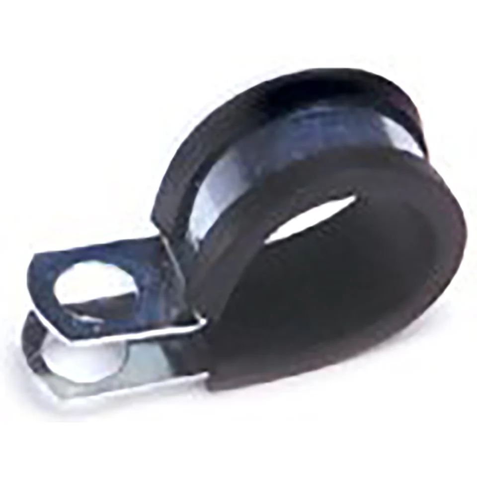 Rubber Insulated Steel Clamps 1" Diameter Hole .375" - 10 or 100 Pack