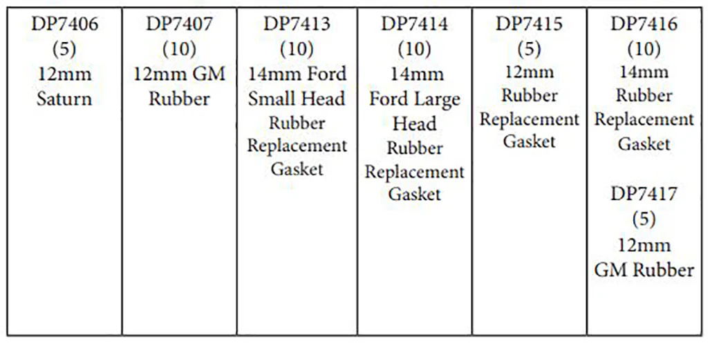 Rubber Insert Oil Drain Plug Gasket Assortment Kit - 55 Piece - Image 3