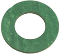 Oil Drain Plug Fiber Gasket 1/2" Green Synthetic - 25 or 100 Pack