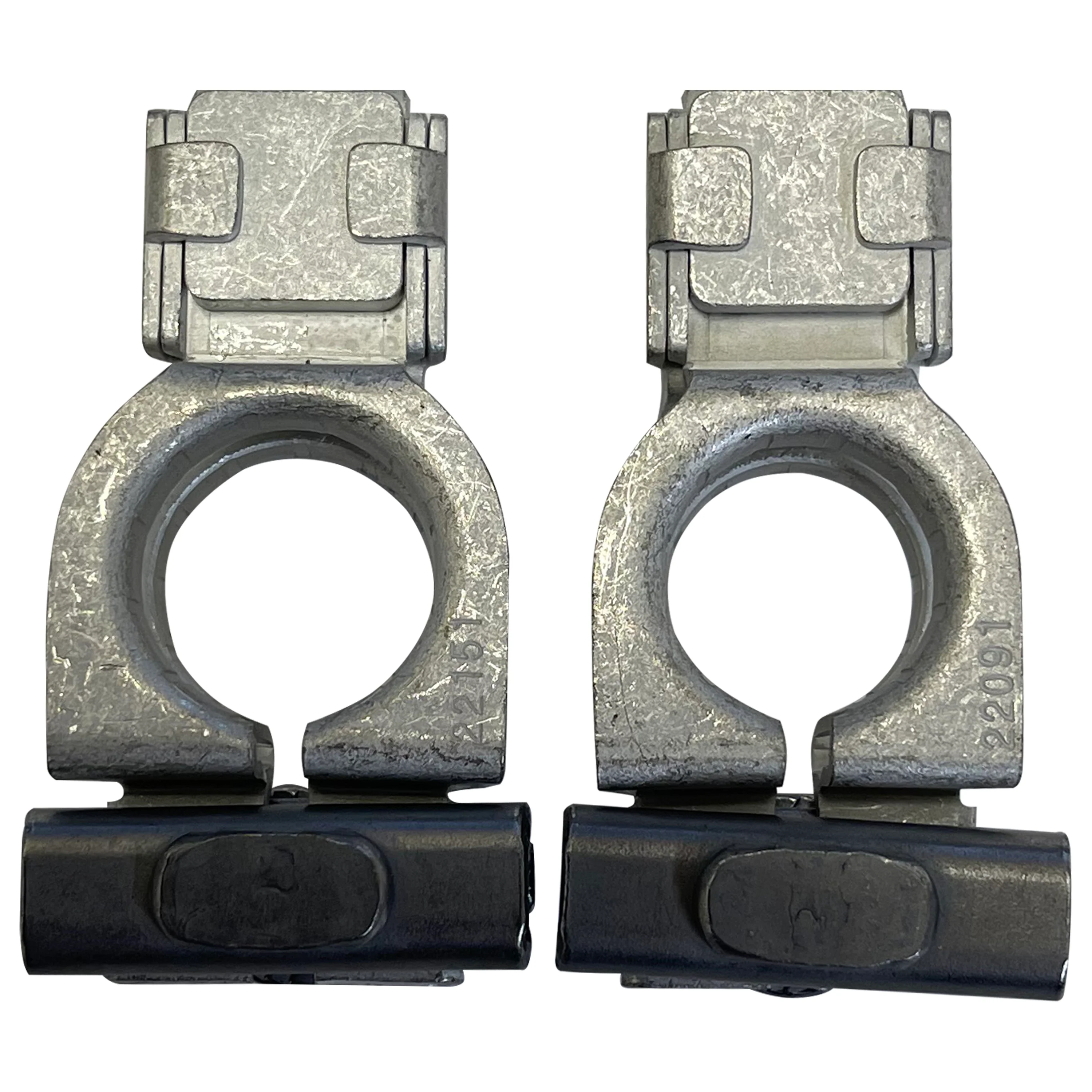 SAE-DIN-ISO Battery Terminal Replacement Set - Positive & Negative - Vertical Clamp Design - Image 4