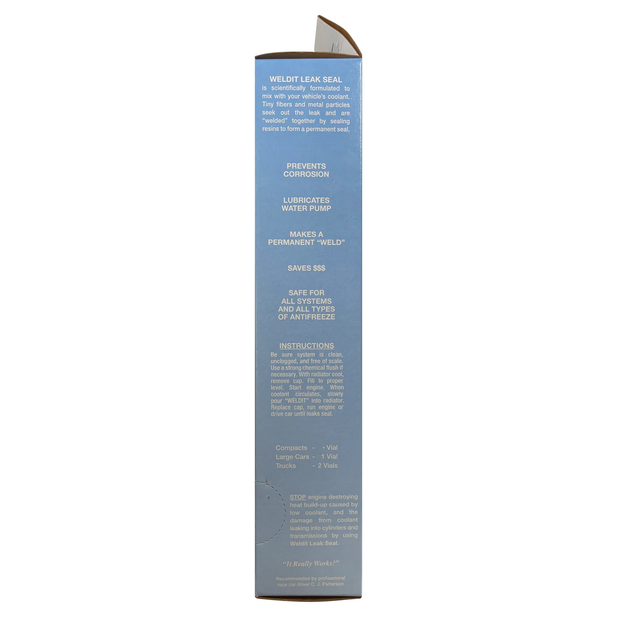 WS-1P Radiator Stop Leak Sealer - 20g Tube - 24 Vials per Sleeve - Made in the USA - Image 4