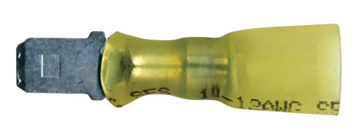 Multilink Heat Shrink Crimp & Solder Male Quick Disconnect Terminal 12-10 AWG .250" Tab - 10 to 500 Pack