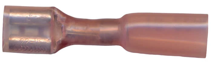 Multilink Heat Shrink Crimp & Solder F-I Female Quick Disconnect 22-18 AWG .250" Tab - 10 to 500 Pack - Image 2
