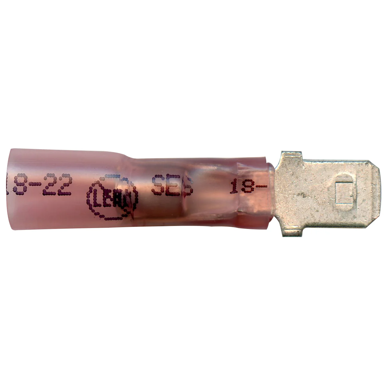 Elektralink Heat Shrink & Solder Male Quick Disconnect 22-18 Gauge .250 Tab - 10 to 500 Pack